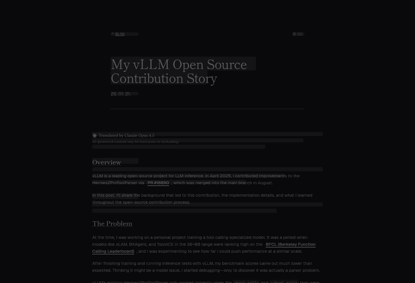 vLLM skeleton overlay after restoring the real design